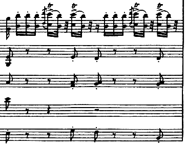 p. 4, motif from the overture