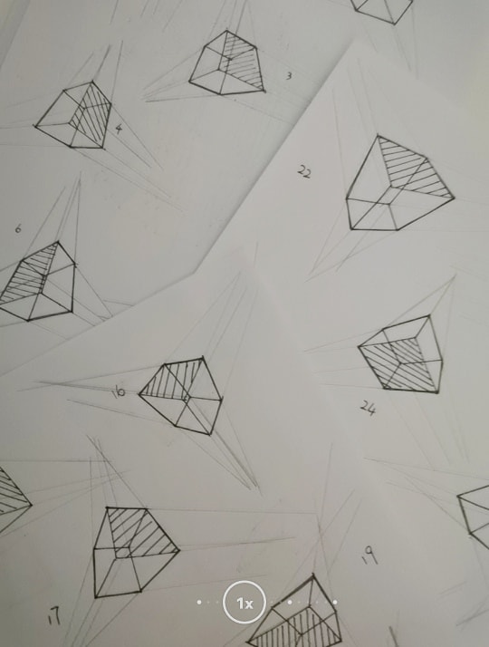 绘制的立方体。